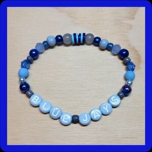 Blue Jays Friendship Bracelet, Size 7"